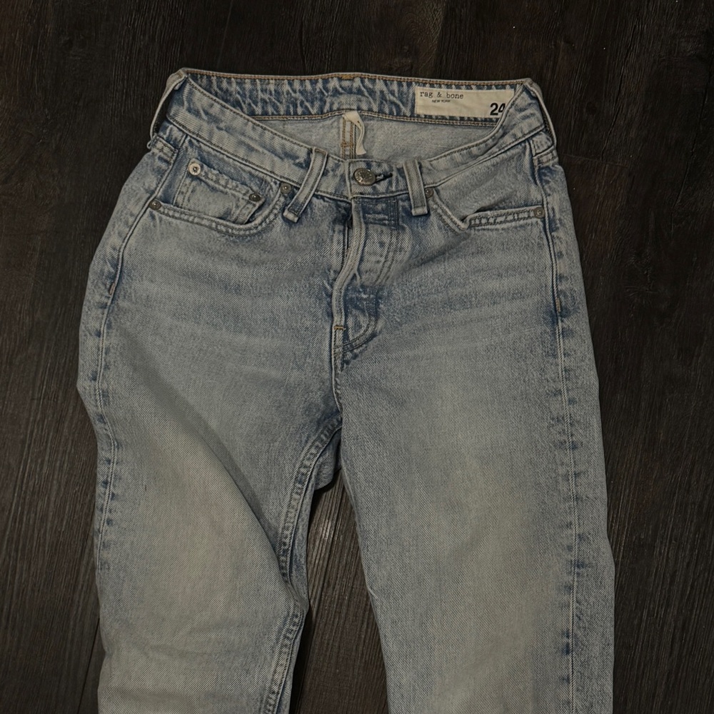 Rag & bone maya high rise slim denim sz 24